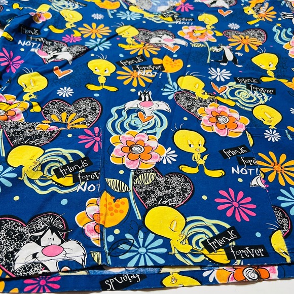 Looney Tunes Tweety Sabastian med blue background medical office childcare vet - Picture 7 of 11